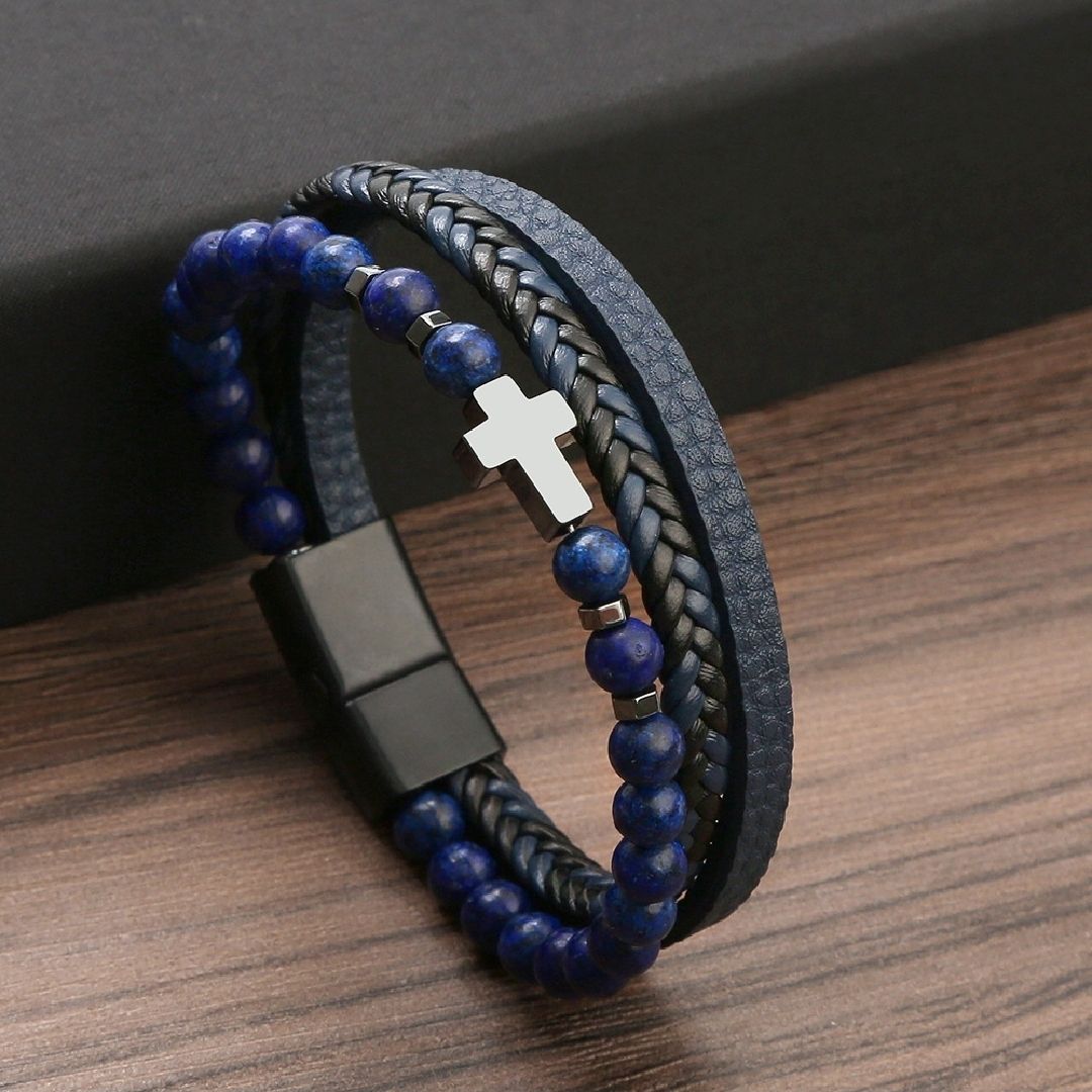 更新:79769495-98 (2pc/2件) 手鈪手鏈手鐲十字架 cross bracelet #pdc 750800