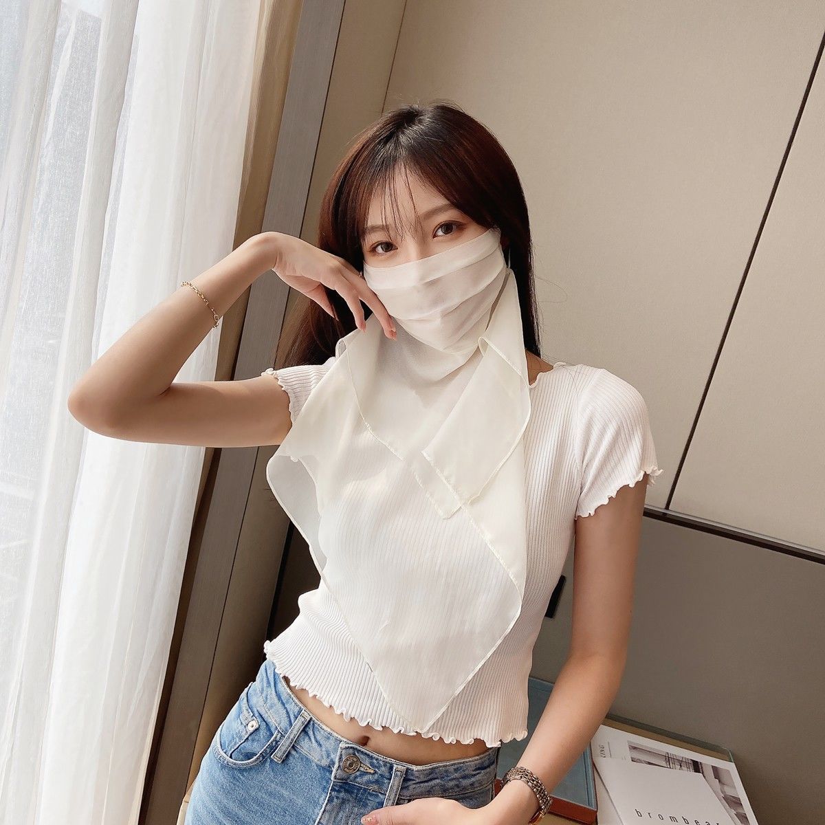 更新:79769494-99 (2pc/2件) 防風防曬頭套面罩 ski sunscreen mask #pdc 950717