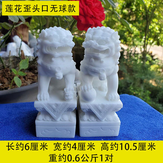 更新:79769494-96 石質家居風水擺設獅子一對套裝 lion decoration #pdc 941446