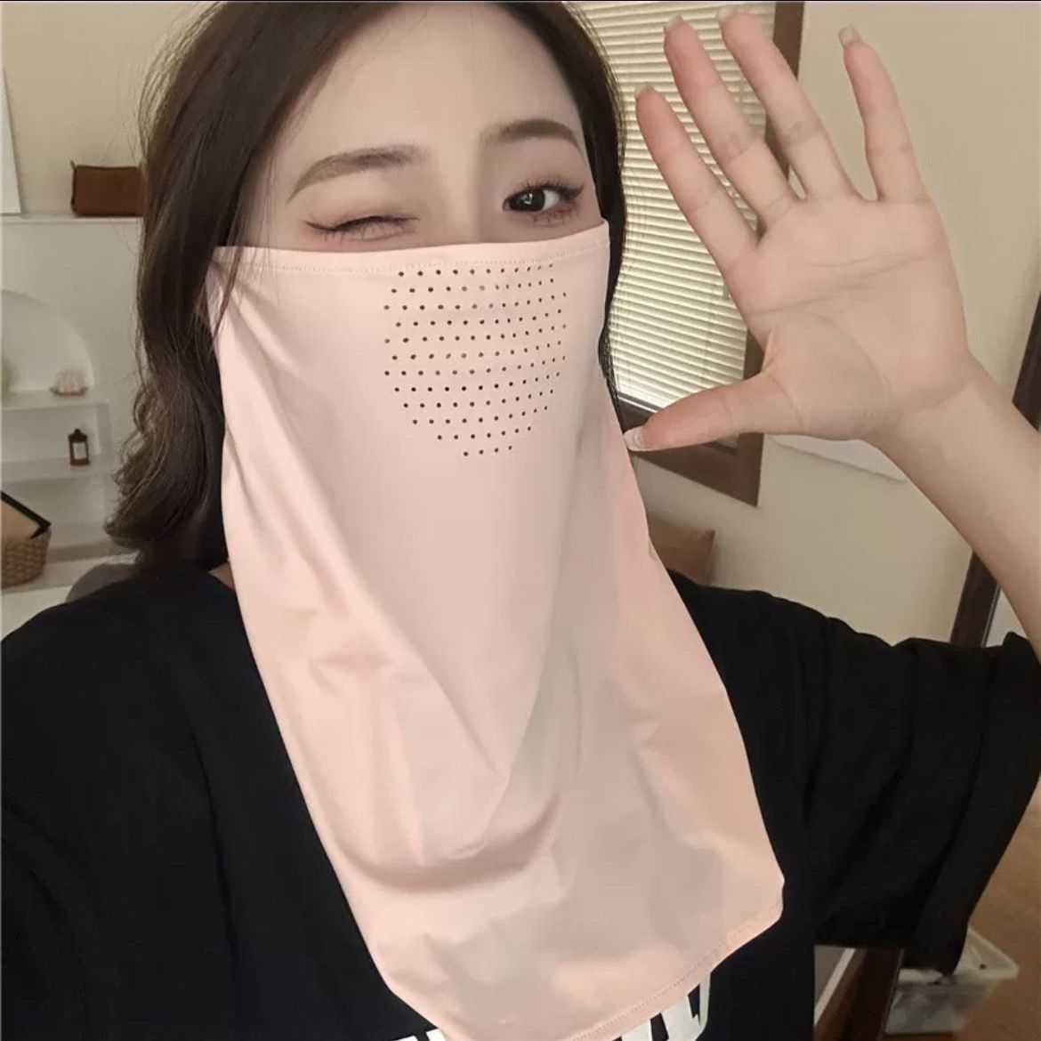 更新:79769493-98 (2pc/2件) 防風防曬頭套面罩 ski sunscreen mask #pdc 840752