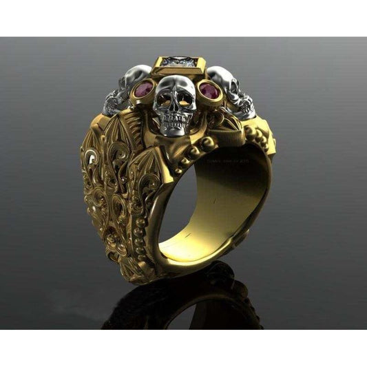 更新:79769493-96 (2pc/2件) 戒指骷髏頭 skull ring #pdc 700833