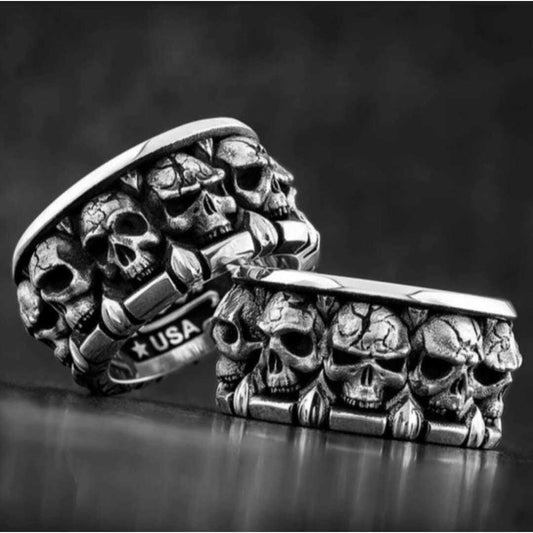 更新:79769493-96 (2pc/2件) 戒指骷髏頭 skull ring #pdc 700833