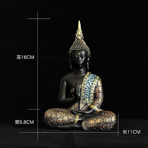 更新:79769493-95 樹脂風水擺設佛像泰國 decoration thai Buddha #pdc 680839
