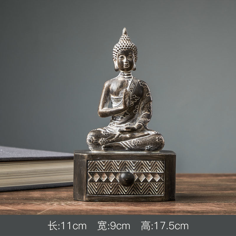 更新:79769493-95 樹脂風水擺設佛像泰國 decoration thai Buddha #pdc 680839