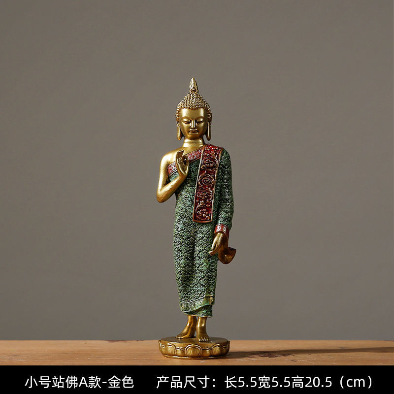 更新:79769493-95 樹脂風水擺設佛像泰國 decoration thai Buddha #pdc 680839