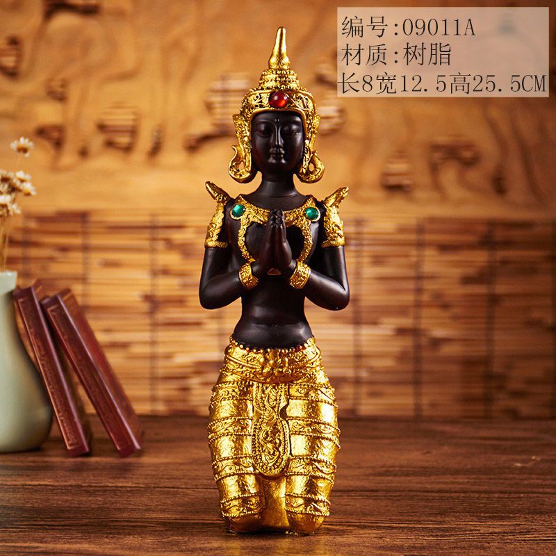 更新:79769493-95 樹脂風水擺設佛像泰國 decoration thai Buddha #pdc 680839