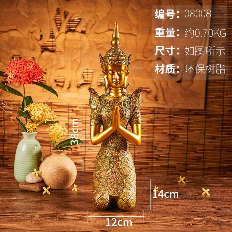 更新:79769493-95 樹脂風水擺設佛像泰國 decoration thai Buddha #pdc 680839