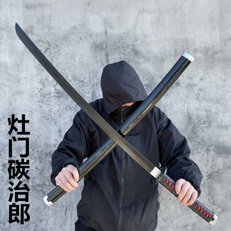 更新:79769492-99 (2pc/2件) 木製武士刀擺設鬼滅之刃demon slayer wooden sword decoration #pdc 880724