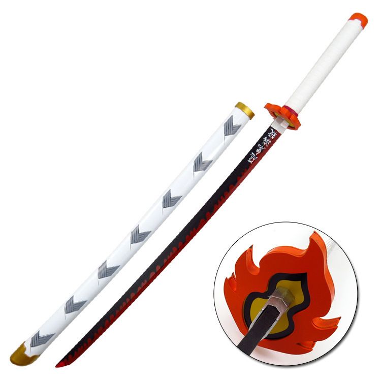 更新:79769492-99 (2pc/2件) 木製武士刀擺設鬼滅之刃demon slayer wooden sword decoration #pdc 880724