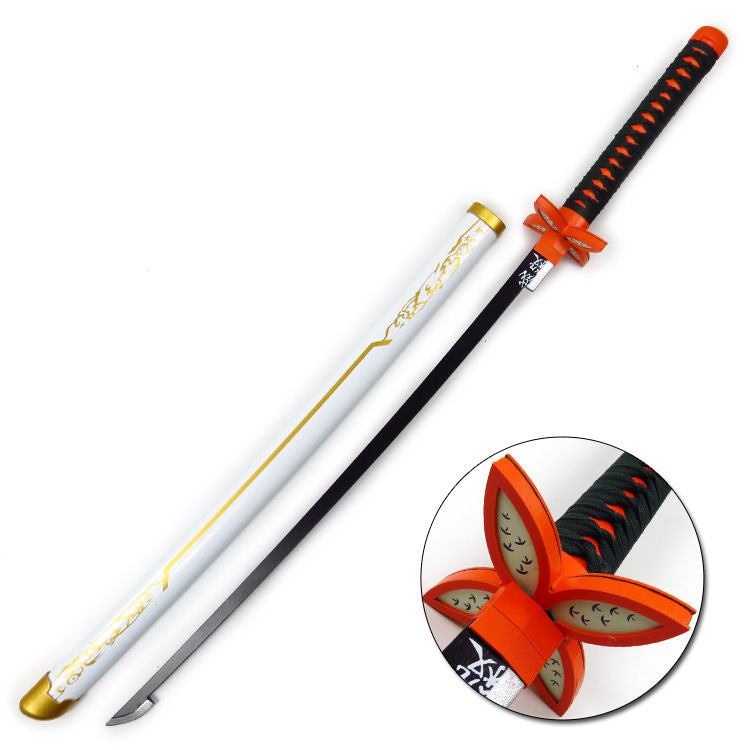 更新:79769492-99 (2pc/2件) 木製武士刀擺設鬼滅之刃demon slayer wooden sword decoration #pdc 880724