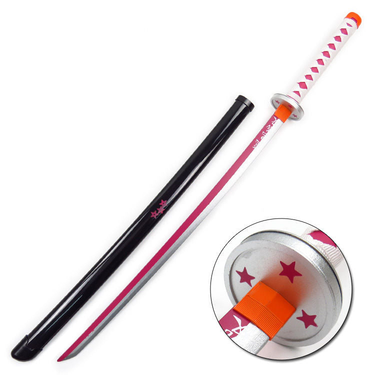 更新:79769492-99 (2pc/2件) 木製武士刀擺設鬼滅之刃demon slayer wooden sword decoration #pdc 880724