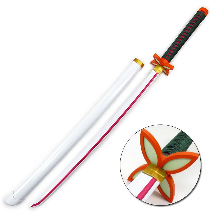 更新:79769492-99 (2pc/2件) 木製武士刀擺設鬼滅之刃demon slayer wooden sword decoration #pdc 880724