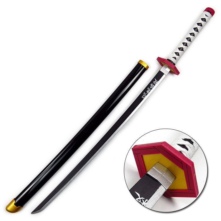 更新:79769492-99 (2pc/2件) 木製武士刀擺設鬼滅之刃demon slayer wooden sword decoration #pdc 880724