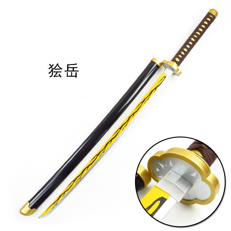 更新:79769492-99 (2pc/2件) 木製武士刀擺設鬼滅之刃demon slayer wooden sword decoration #pdc 880724