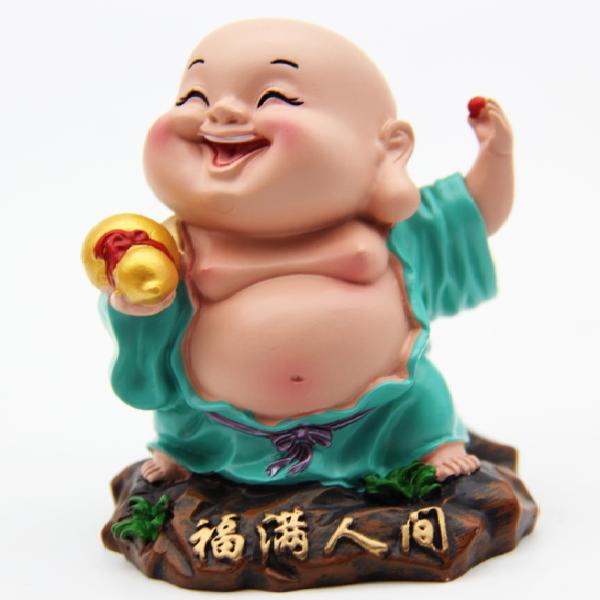 更新:79769490-99 樹脂風水擺設佛像笑佛 decoration Buddha #pdc 641330