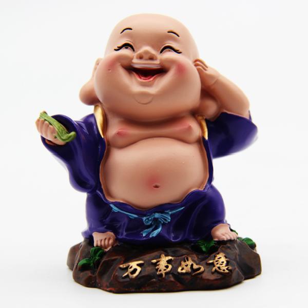 更新:79769490-99 樹脂風水擺設佛像笑佛 decoration Buddha #pdc 641330