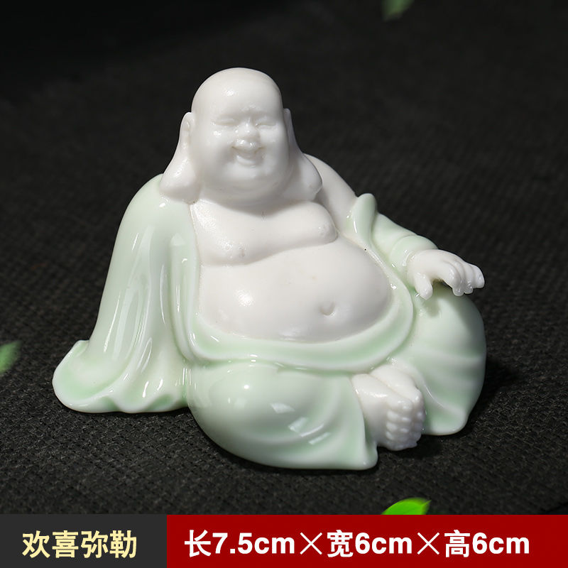 更新:79769490-99 陶瓷風水擺設佛像笑佛 decoration Buddha #pdc 641330