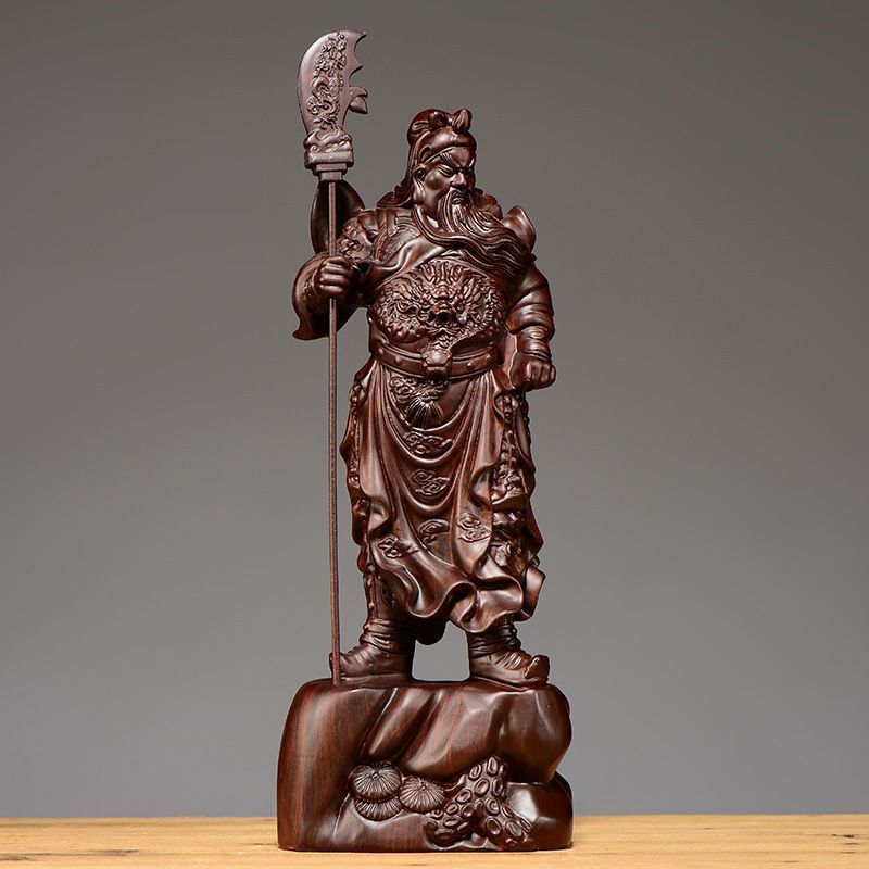 更新:79769490-99 木質風水擺設佛像關公高度20cm decoration Buddha #pdc 641330