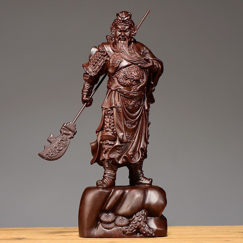 更新:79769490-99 木質風水擺設佛像關公高度20cm decoration Buddha #pdc 641330