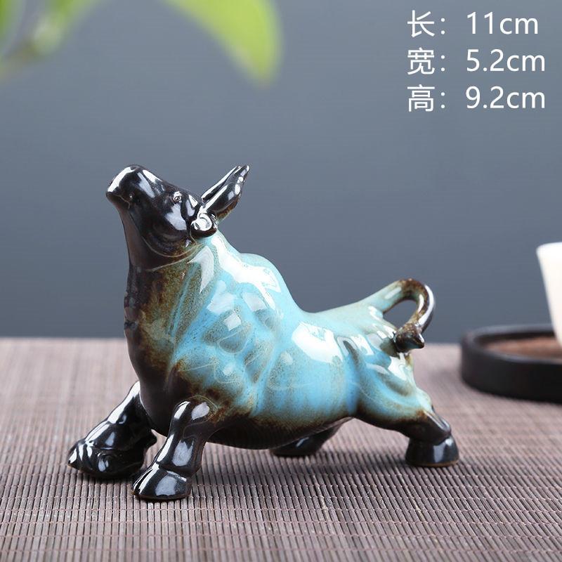 更新:79769487-99 家居風水擺設陶瓷牛氣沖天cow decoration #pdc 991433
