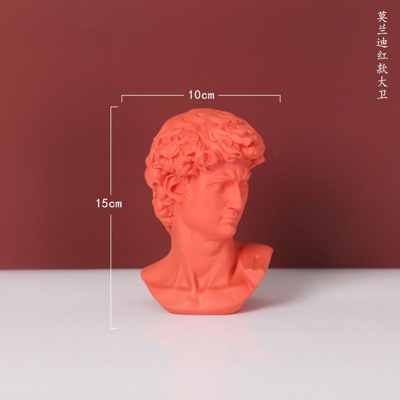 更新:79769486-99 仿石膏風水擺設佛像人像大衛高度15 cm decoration plaster statue #pdc 641517