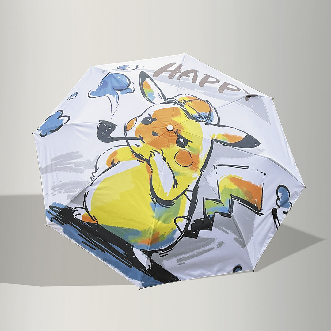 更新:79769486-98 (2pc/2件) 雨遮雨傘寵物小精靈比卡超pokemon umbrella #pdc 901407