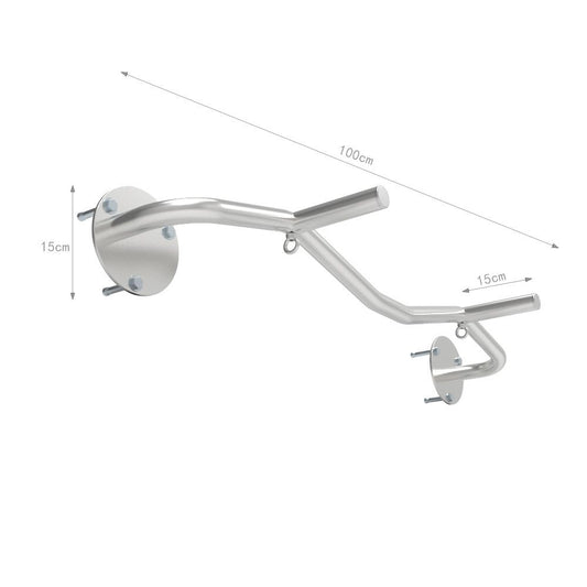 更新:79769486-95 掛牆單杠引體上升不銹鋼 Gym pull up chin up bar wall mount stainless steel #PDC 861515