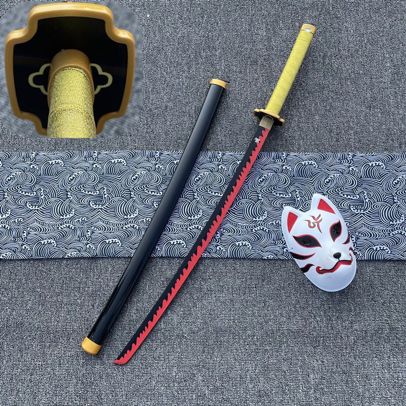 更新:79769479-99 (2pc/2件) 木製武士刀擺設鬼滅之刃100cm demon slayer wooden sword decoration bmp #pdc 871541