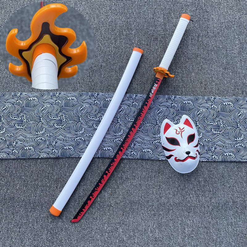 更新:79769479-99 (2pc/2件) 木製武士刀擺設鬼滅之刃100cm demon slayer wooden sword decoration bmp #pdc 871541