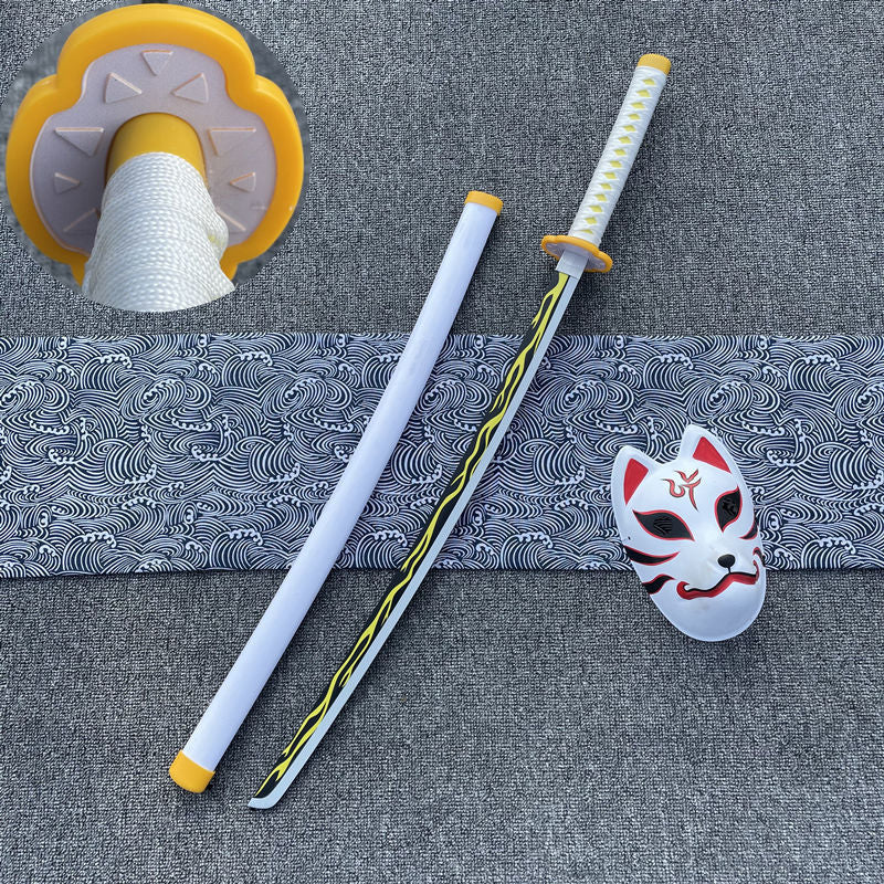 更新:79769479-99 (2pc/2件) 木製武士刀擺設鬼滅之刃100cm demon slayer wooden sword decoration bmp #pdc 871541