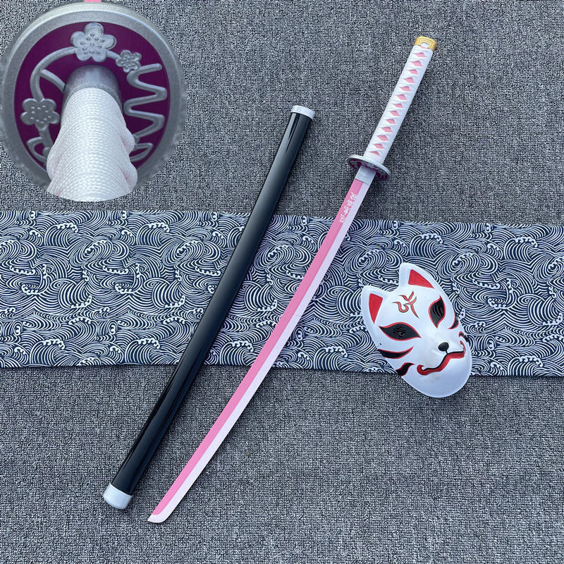 更新:79769479-99 (2pc/2件) 木製武士刀擺設鬼滅之刃100cm demon slayer wooden sword decoration bmp #pdc 871541