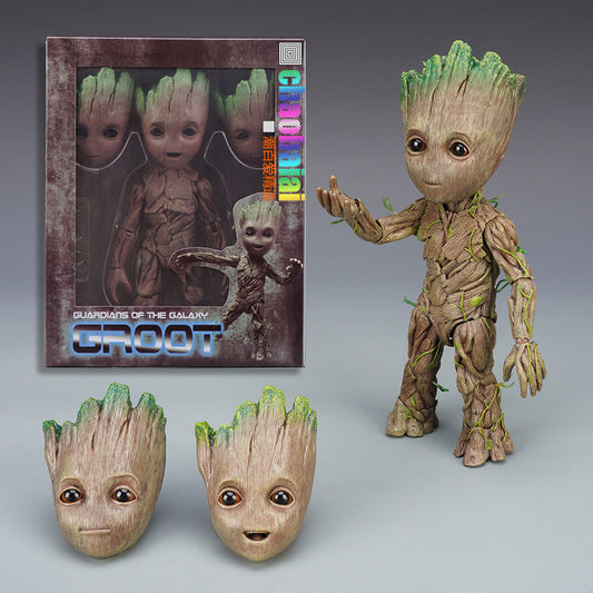 更新:79769393-98 動漫擺設銀河護衛隊樹人galaxy groot decoration #pdc 461405