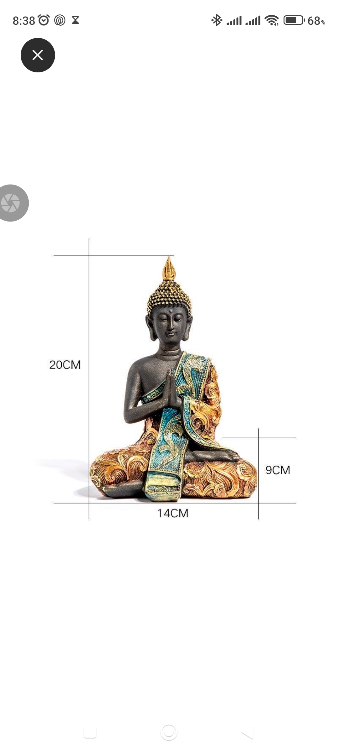 更新:79769493-95 樹脂風水擺設佛像泰國 decoration thai Buddha #pdc 680839