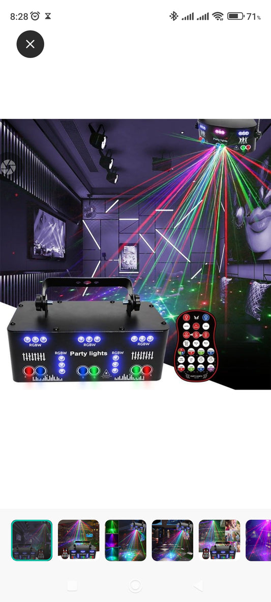 更新:79769487-96 舞台燈光雷射led激光閃頻燈 disco lazer lighting party light #pdc 800803