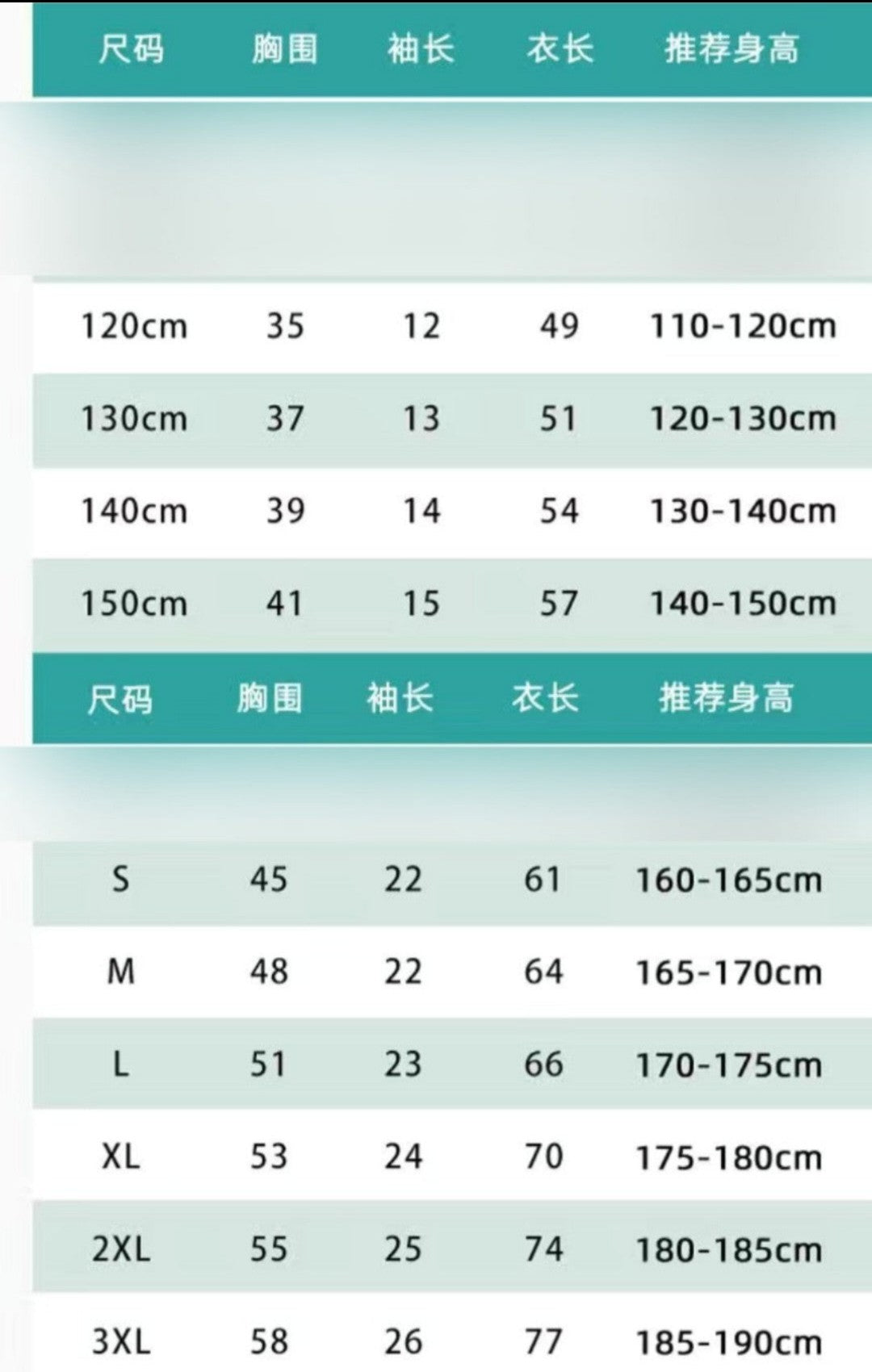 更新:79769493-97 (2件/2pc) 成人童裝鬼滅之刃demon slayer tee #pdc 810759