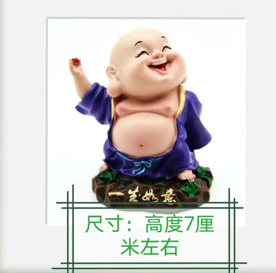 更新:79769490-99 樹脂風水擺設佛像笑佛 decoration Buddha #pdc 641330