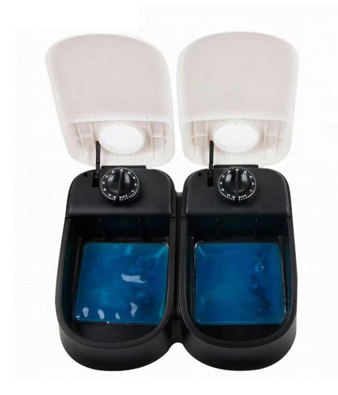 更新:79769481-98 寵物自動餵食機餵食器雙餐款 pet feeder auto feed machine for pets #pdc 720842